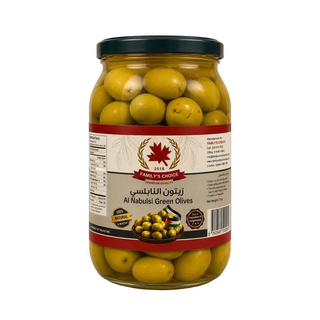 Alnabulsi Green Olives 1Kg