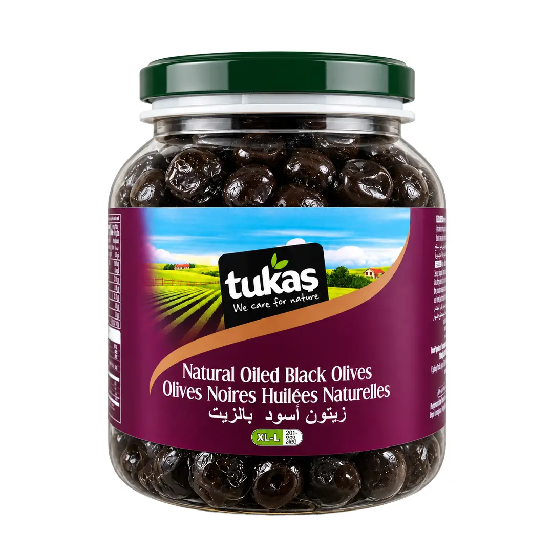 Tukas - Natural Oiled Black Olives XL - L (201260) (Pet)